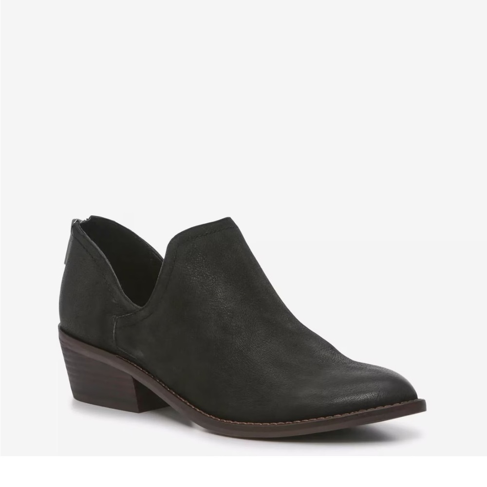 Lucky Brand Fitina Black Leather Booties
